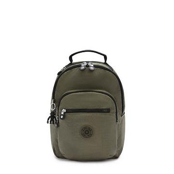 Kipling Seoul Small Classic Tablet Backpacks Green Moss | CA 1859AH